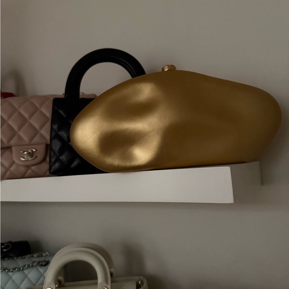 Cult Gaia Caldera Clutch (Brass) - New with Dust Bag